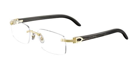 used cartier buffalo horn glasses.